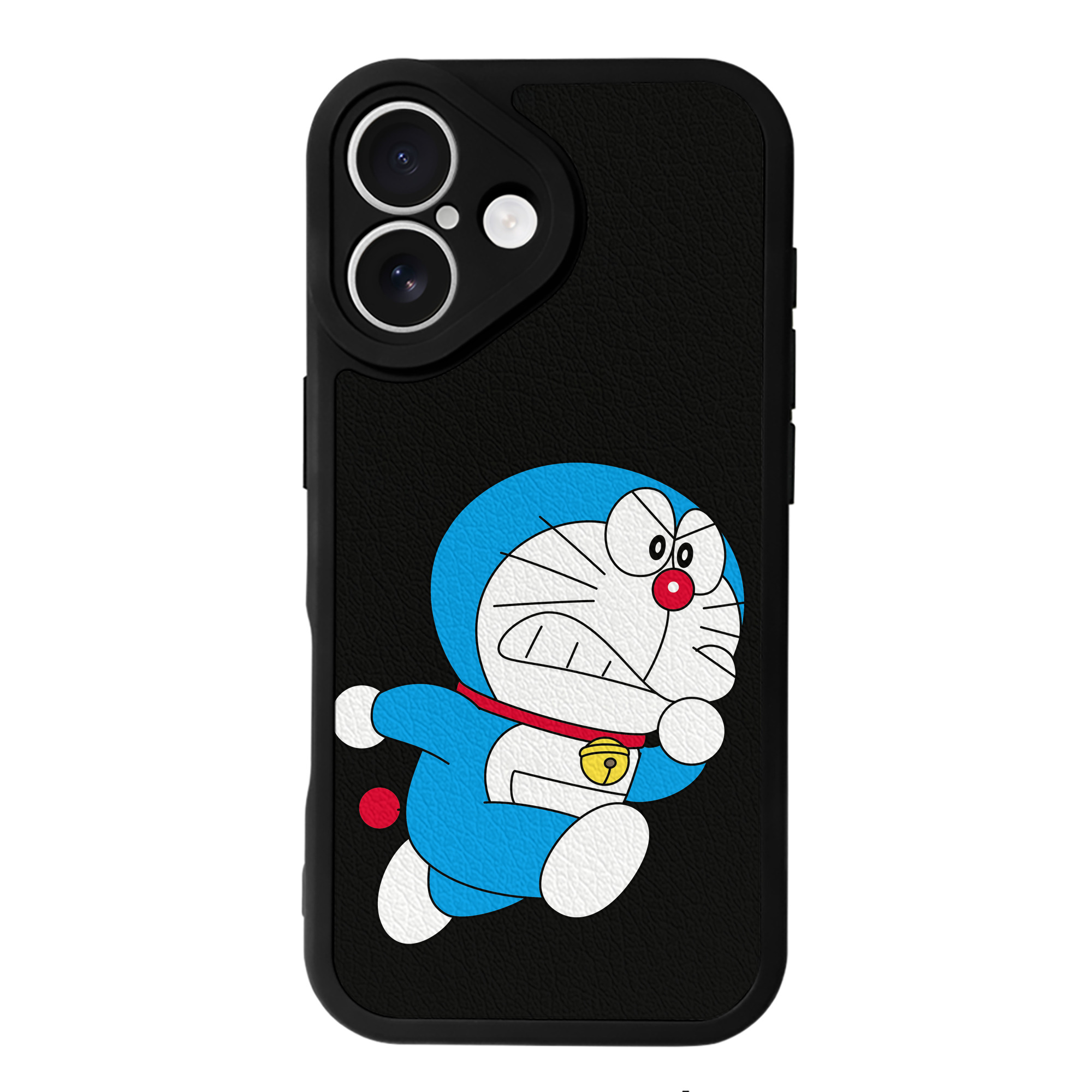 （画像用） ドラえもん Doraemon 【iPhone 16シリーズ対応】シリコンスマホケース（レザー調） 材質：シリコン